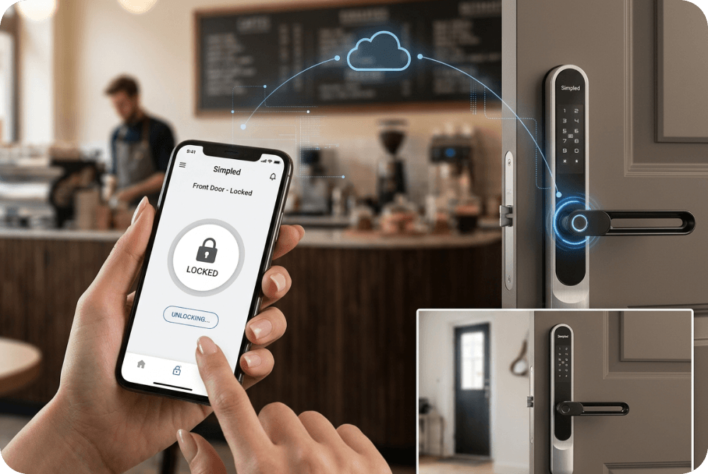 Lock/Unlock from anywhere Lock/Unlock from anywhere