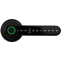 Leverline Smart Fingerprint Door Handle - Matte Black