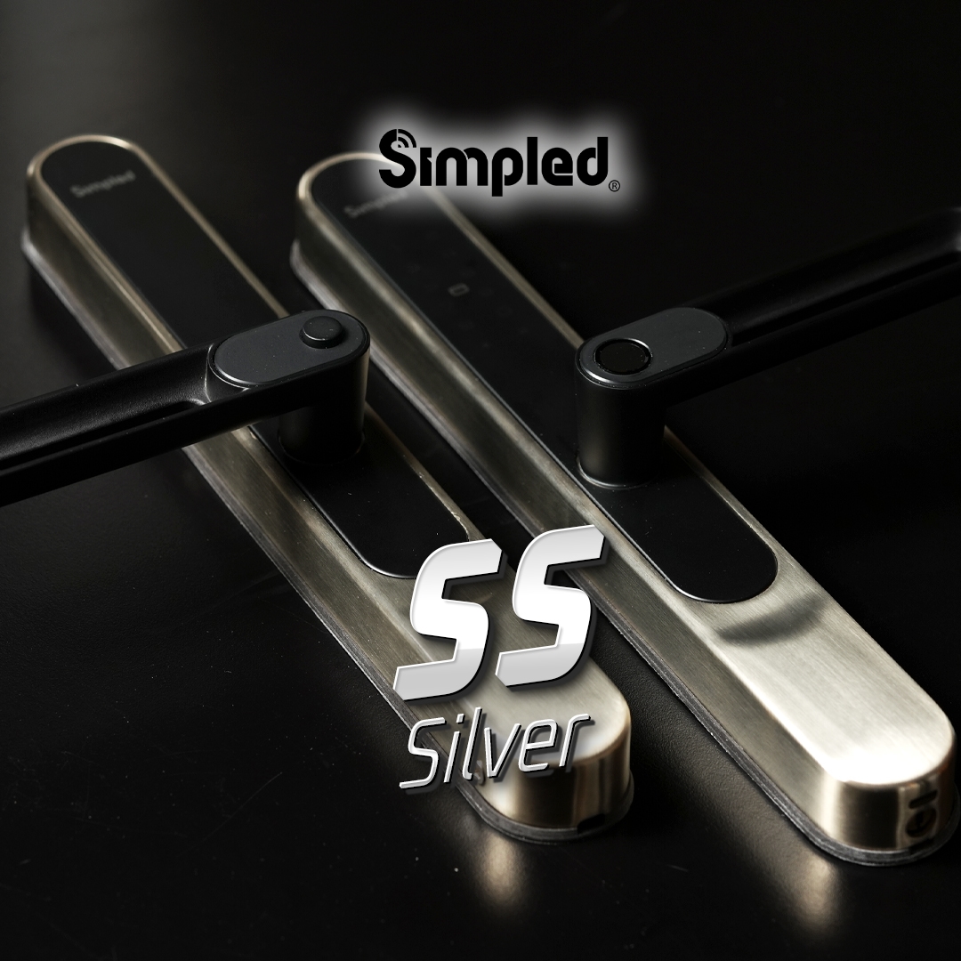 Simpled SS Slim Series in Silver, dramatically lit to show the SS304 stainless steel panel